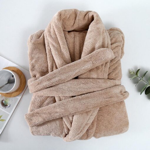 Soft Plush Fleece Bath Robe - Image 12