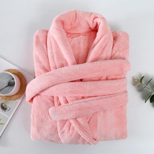 Soft Plush Fleece Bath Robe - Image 2