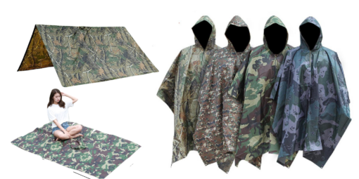 3-in-1 Multifunctional Hooded rain Cover for Hunting, Camping, Hiking and Cycling - Image 7