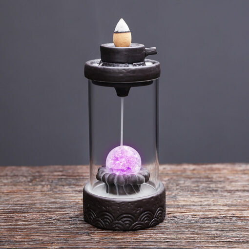 Backflow incense burner with acrylic cover - Image 2