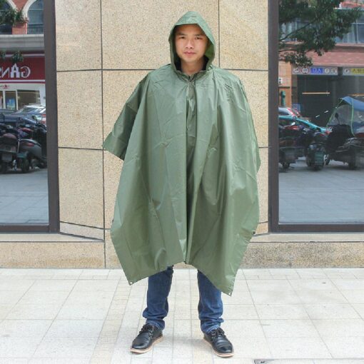 3-in-1 Multifunctional Hooded rain Cover for Hunting, Camping, Hiking and Cycling - Image 6