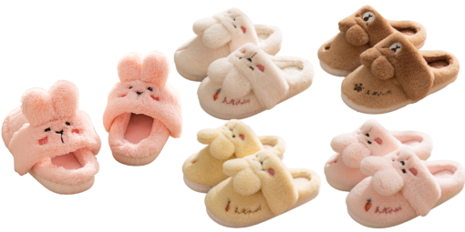 Winter Soft Bottom Cute Rabbit Slippers - Image 13