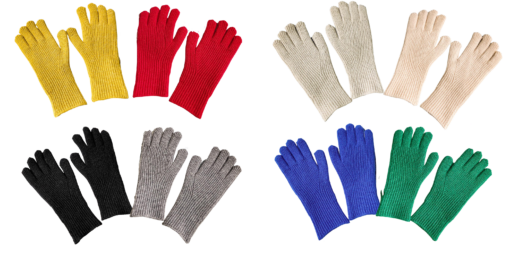 One or Two Pairs Winter Knitted Stretchy Full Fingers Gloves - Image 10