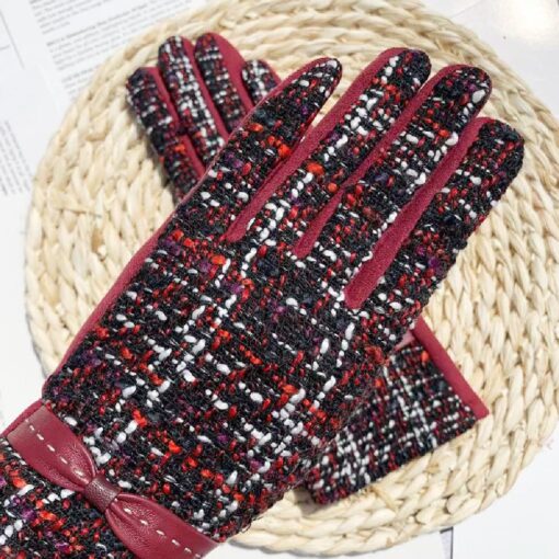 Women's Tweed Touchscreen gloves - Image 7