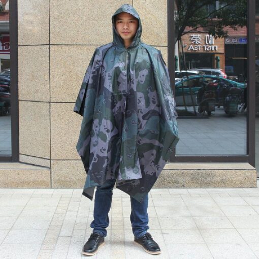 3-in-1 Multifunctional Hooded rain Cover for Hunting, Camping, Hiking and Cycling - Image 8