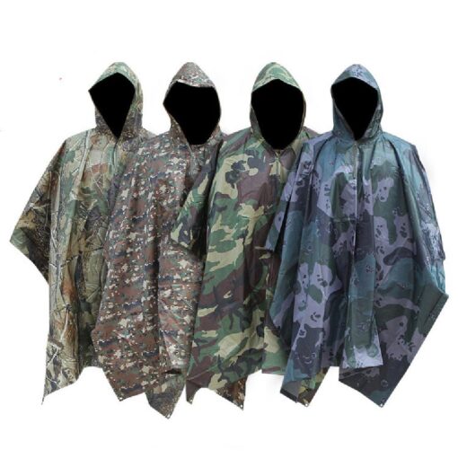 3-in-1 Multifunctional Hooded rain Cover for Hunting, Camping, Hiking and Cycling - Image 4