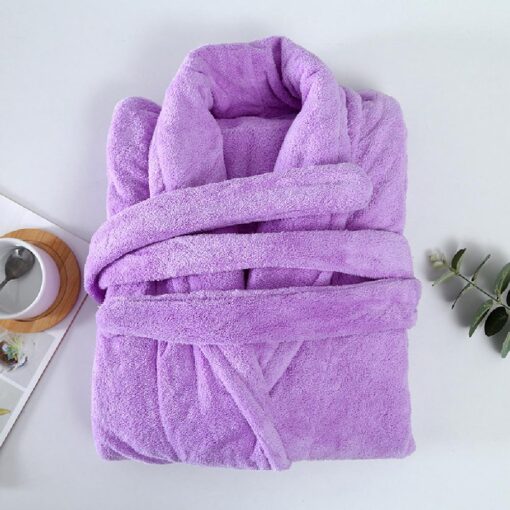 Soft Plush Fleece Bath Robe - Image 6