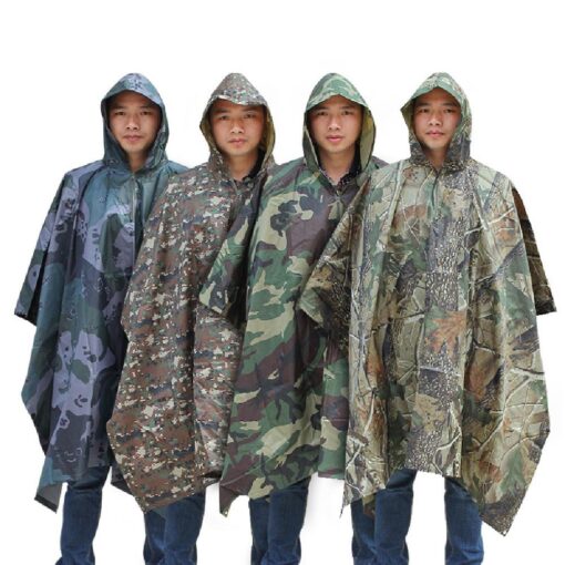 3-in-1 Multifunctional Hooded rain Cover for Hunting, Camping, Hiking and Cycling - Image 10