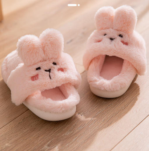 Winter Soft Bottom Cute Rabbit Slippers - Image 7