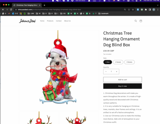 Christmas Tree Hanging Ornament Dog Blind Box - Image 16