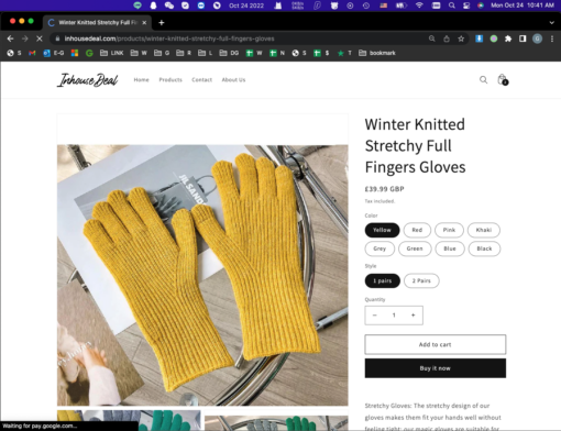 One or Two Pairs Winter Knitted Stretchy Full Fingers Gloves - Image 8