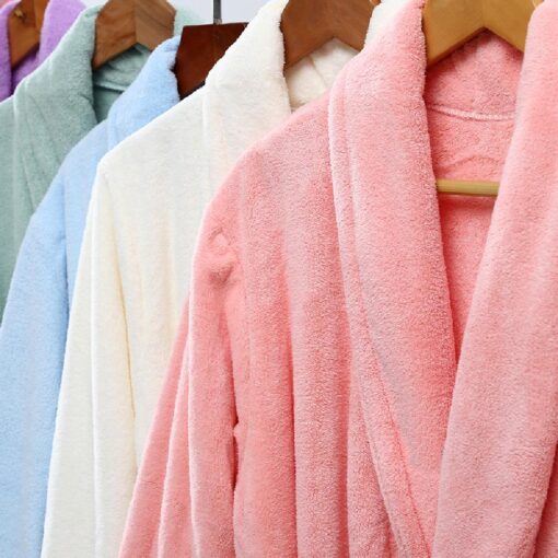 Soft Plush Fleece Bath Robe - Image 8