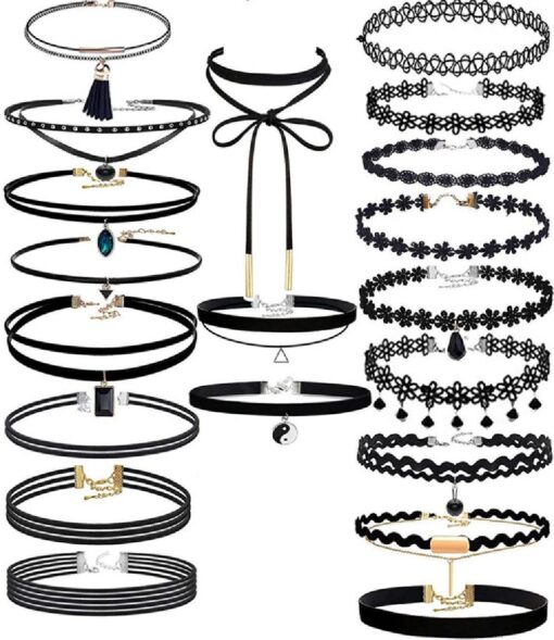 6, 10 or 20 Pieces Retro Choker Set - Image 2