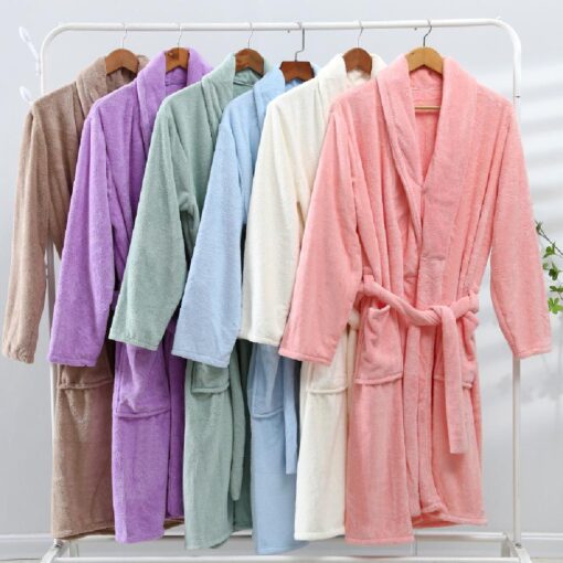 Soft Plush Fleece Bath Robe - Image 4