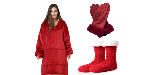 Warm Gloves with optional  Matching Hoodie blanket and Sock - Image 2