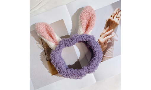 One or Two Elastic Plush Bunny Ears Headband 2022-03-09 NL - Image 9