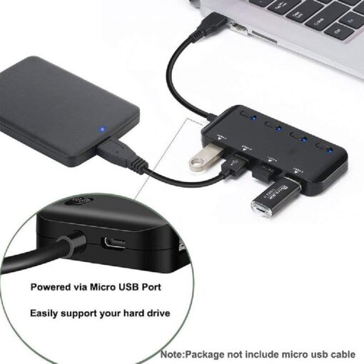 USB or Type C 4 Port USB 3.0 HUB - Image 5