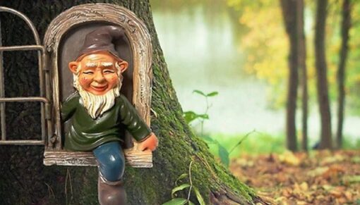 One or Two Garden Gnome Tree Hugger Decoration - Image 5