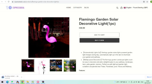 Flamingo Garden Solar Decorative Light - Image 12