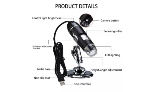 1000x or 1600x Wireless Digital Microscope Handheld USB HD Inspection Camera - Image 6