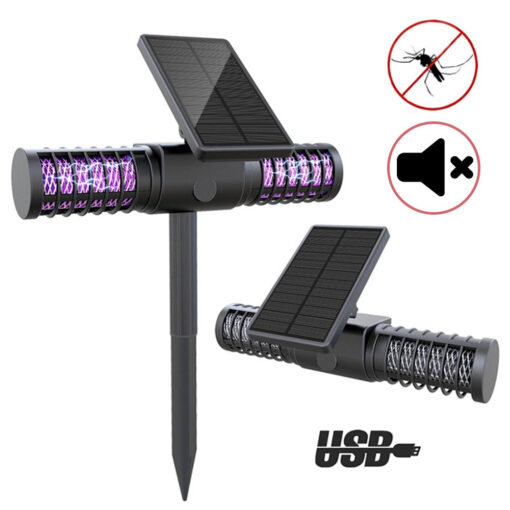 One, Two or Four Outdoor Solar Bug Zapper Light - Image 16