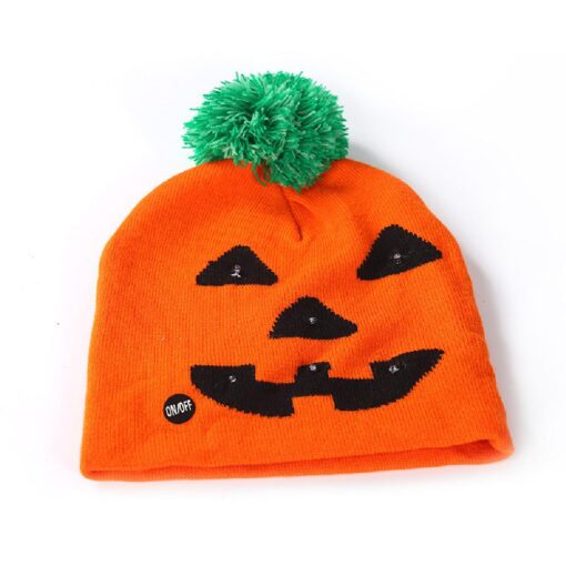 One or Two LED Halloween Beanie Hat - Image 16