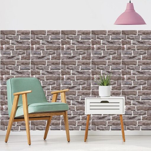 10 piece Waterproof PVC 3D Tile Brick Wall Sticker - Image 29