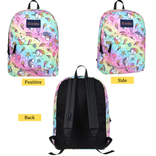 Unicorn 3 in 1 Backpack Set - Unicorn Backpack with Lunch Bag and Pencil Case - Image 2