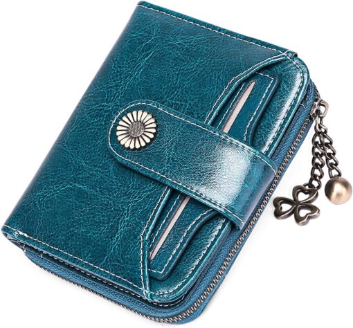 PU Leather RFID Small Compact Wallet - Image 16