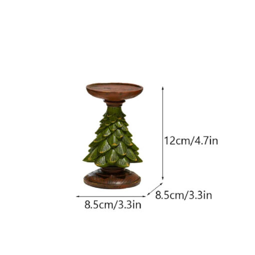 S, M, L Christmas Tree Resin Candle Holder - Image 2