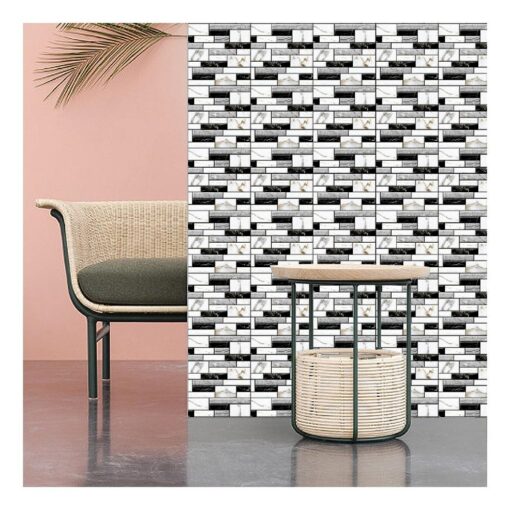 10 piece Waterproof PVC 3D Tile Brick Wall Sticker - Image 36