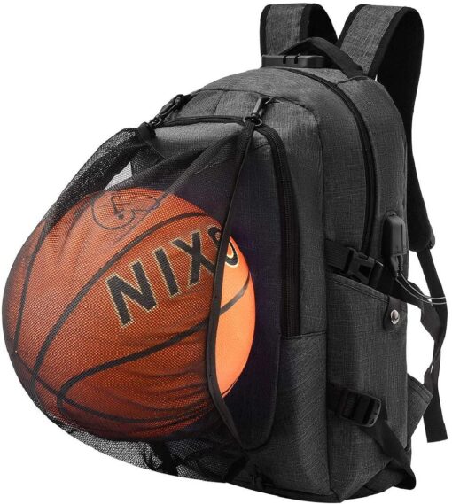 Basketball Backpack with USB Charging Port - Image 5