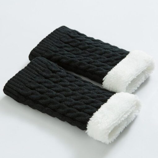 One or Two Pairs Women Knitted Leg Warmers Socks - Image 8