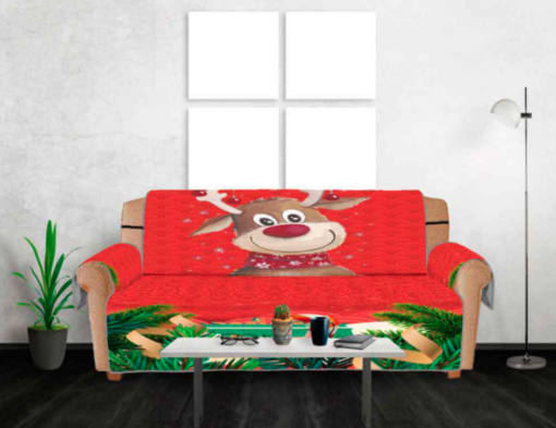 3D Digital Printed Christmas Sofa Cover - Image 15