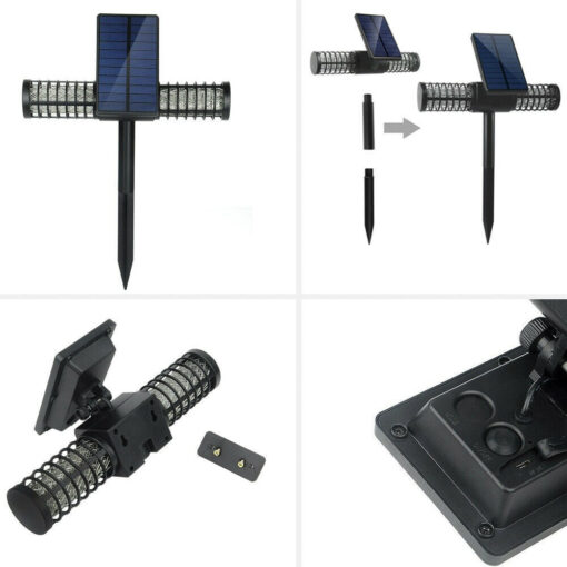 One, Two or Four Outdoor Solar Bug Zapper Light - Image 22