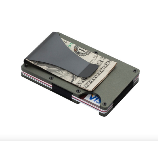 RFID Credit Card Holder with money clip - Image 11