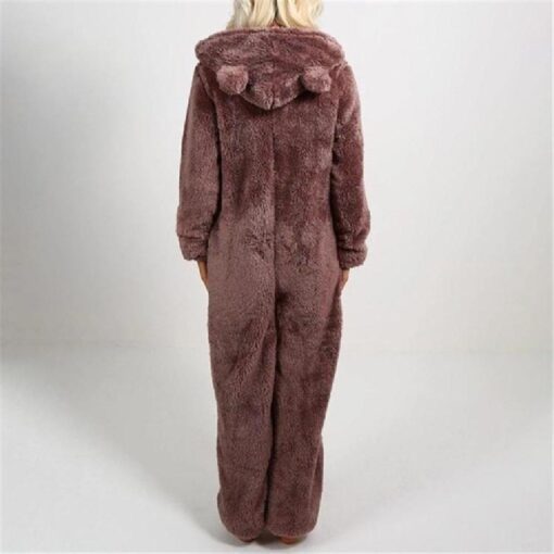 Womens Fleece Teddy onesie -7color - Image 3