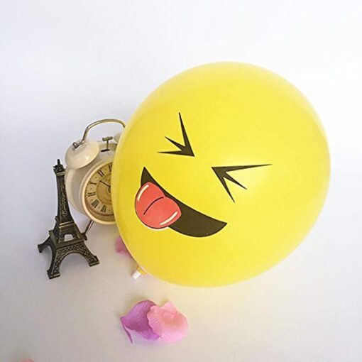 100 Pcs Emoji Party Latex Balloons 12 Inch - Image 6