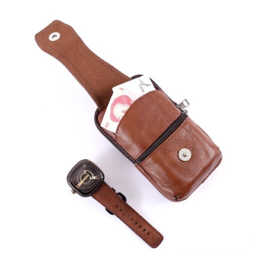 Fashion PU Leather Waist Multifunction Ba - Image 5