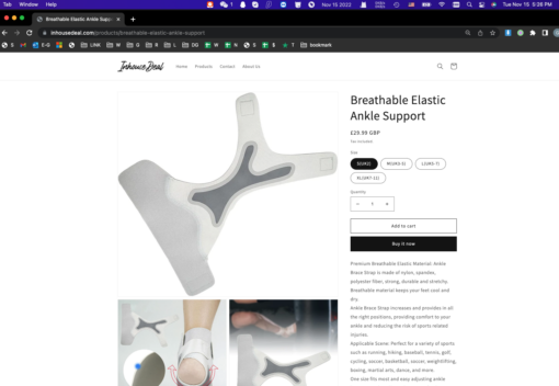 Breathable Elastic Ankle Support - Image 10