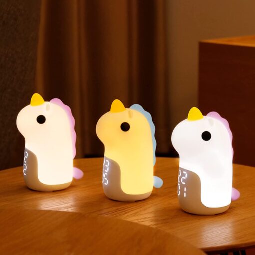 USB Charging Unicorn Alarm Clock Nightlight