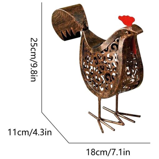 LED Rooster Solar Yard Lights - Image 4