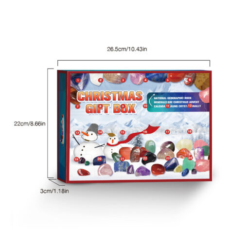 24 Grid Advent Calendar Gem Stone Blind Gift box - Image 22