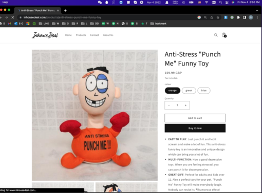 Anti-Stress "Punch Me" Funny Toy