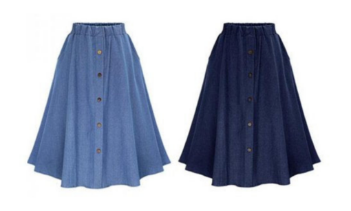 Women Fashion High Waist Denim Skirt Loose Slim Casual Skirt - Image 2