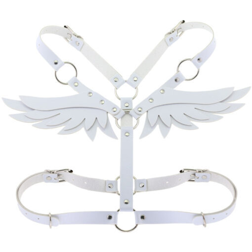 PU Leather Adjustable Chest Angel Wings - Image 15