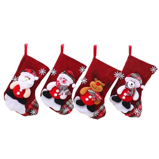 5 Styles 4pcs Christmas Stockings - Image 20