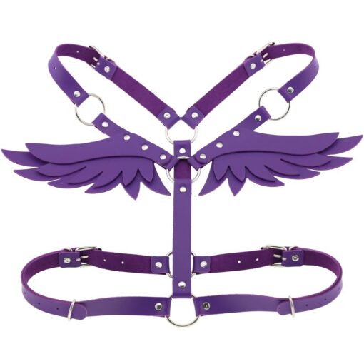 PU Leather Adjustable Chest Angel Wings - Image 10