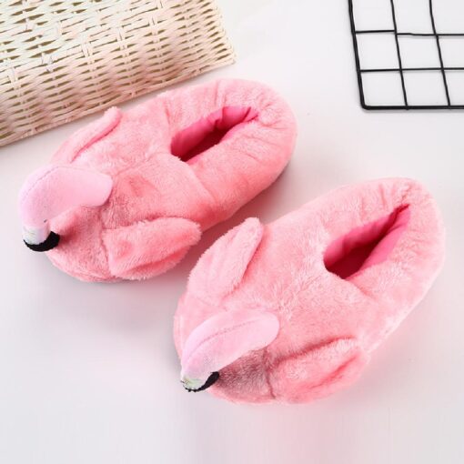 Cute Flamingo Plush Slippers - Image 12