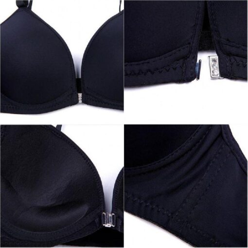 3 pack Women's Seamless Front Closure Bra  Push Up Bra - - Image 2